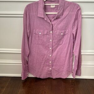 J. Crew Pink Button-Up Shirt